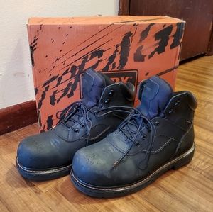 Worx Men's Leather Steel Toe Work Boots - Sz 12W